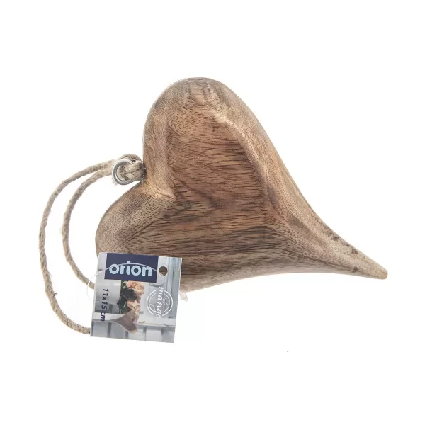 Srdce dřevo MANGO závěsné