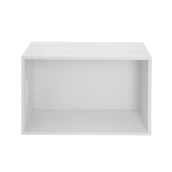 Bedýnka dřevo 26x16x11 cm bílá