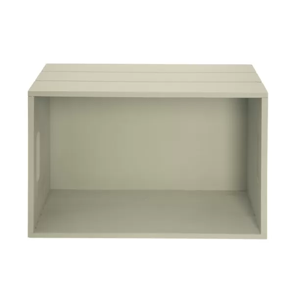 Bedýnka dřevo 31x21x13 cm sv. zelená