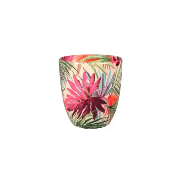 Obal KODET PALMA d13cm zeleno-růžový lesk