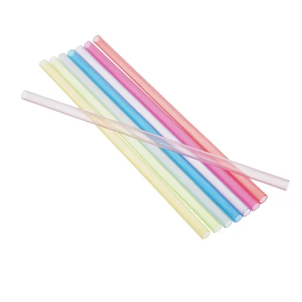 Brčko UH nápoj.opak.použ. 50 ks 22 cm transp. mix