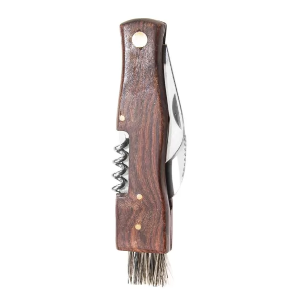 Nůž houbařský+štětec, otvíráky 7 cm