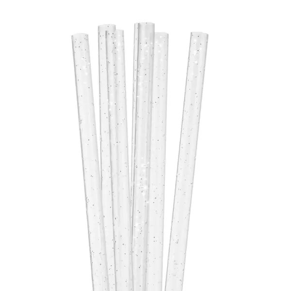 Brčko UH nápoj.opak.použ. 50 ks 22 cm třpytky