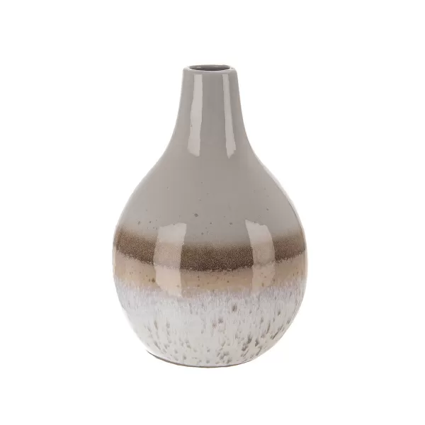 Váza kamenina pr. 12,5 cm, v. 17 cm mix