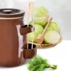 Hrnec ker. na nakládání+víko, kleště 2,5 l zelák