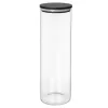 Dóza borosil. sklo/bambus 1,6 l kulatá