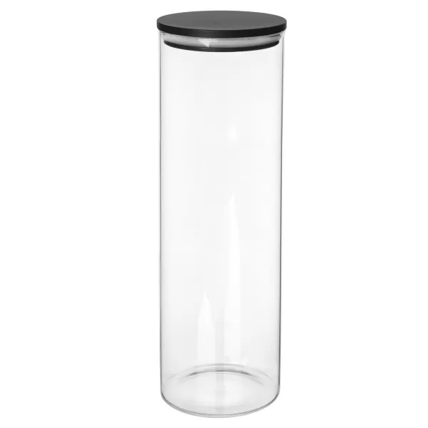 Dóza borosil. sklo/bambus 1,6 l kulatá