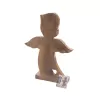 Anděl dřevo MANGO srdce v. 38,5 cm