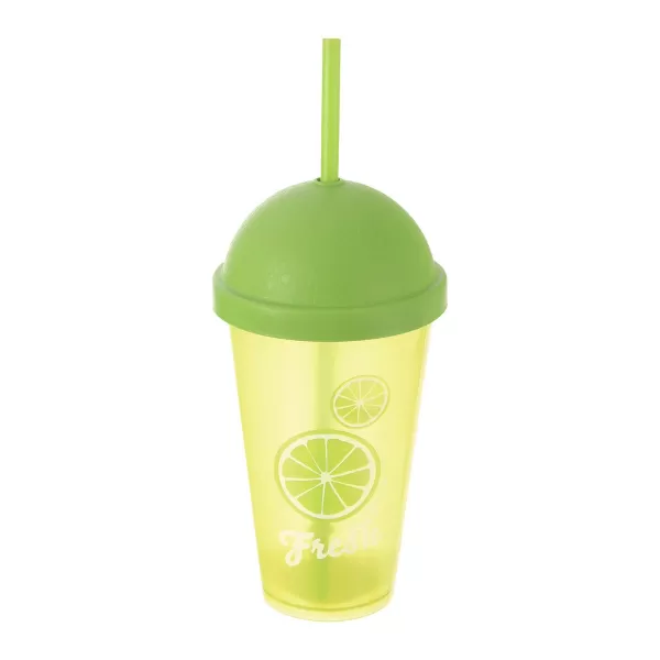 Pohár UH víčko+brčko Fresh lime 0,5 l