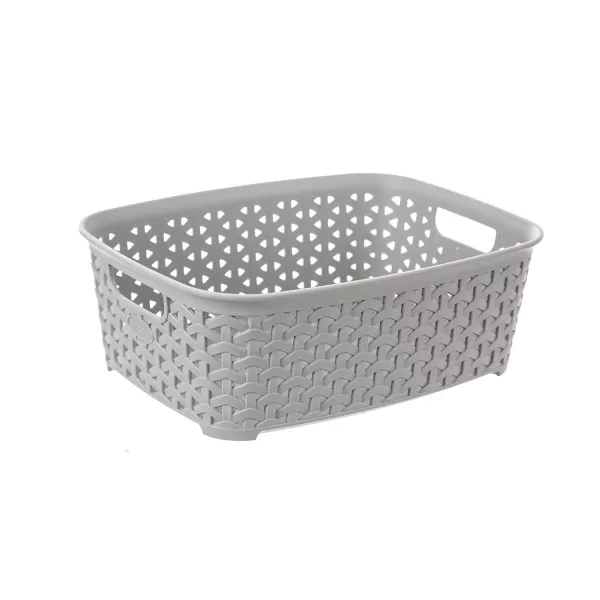 Košík UH RATAN Hobby 26x19x9 cm šedá