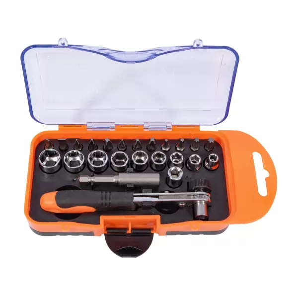 XT sada bitů a hlavic s ráčnou 24dílů