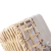 Košík vodní hyacint+textil 27x17x13 cm šedá