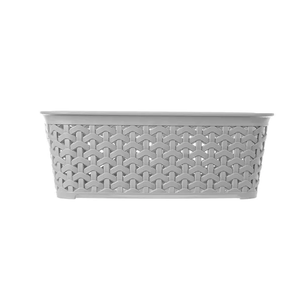 Košík UH RATAN Hobby 26x19x9 cm šedá