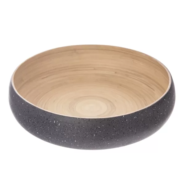 Mísa točený bambus servír. pr. 30 cm šedá