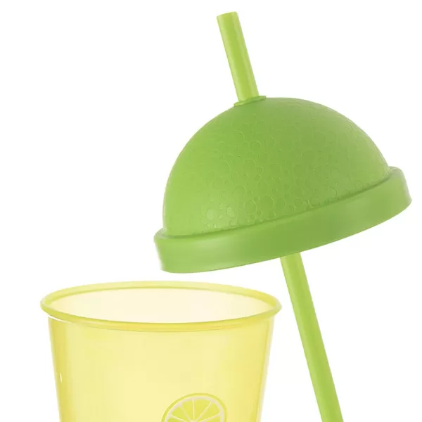 Pohár UH víčko+brčko Fresh lime 0,5 l