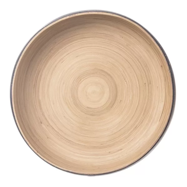 Mísa točený bambus servír. pr. 30 cm šedá