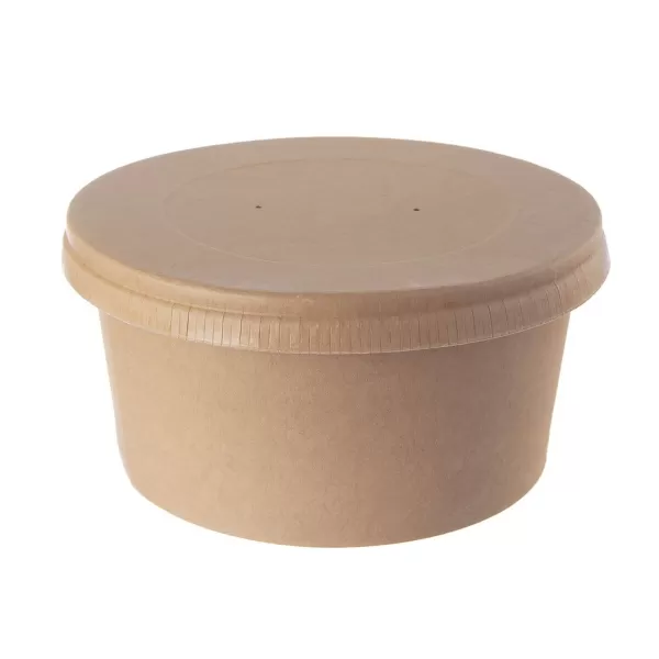 Miska papír/PE TURA+víko pr. 14,5 cm 5 ks