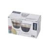 Sklenice dvoustěnné borosil. sklo 2 ks DOUBLE espresso 0,11 l, šedá bez ucha