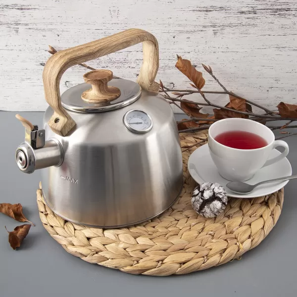 Čajník nerez píšť. s teploměrem 3,2 l