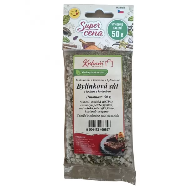 Koření Bylinková sůl 50g - náplň do mlýnku