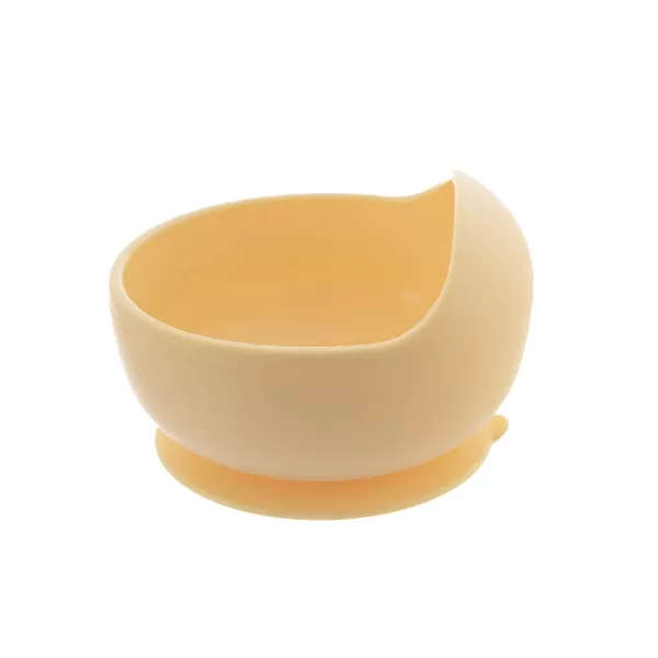 Miska silikon s přísavkou pr. 12 cm žlutá