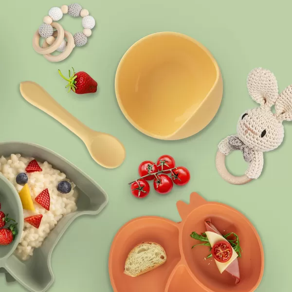 Miska silikon s přísavkou pr. 12 cm žlutá
