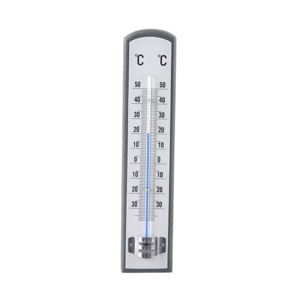 Teploměr dřevo univerzální 21 cm antracitová