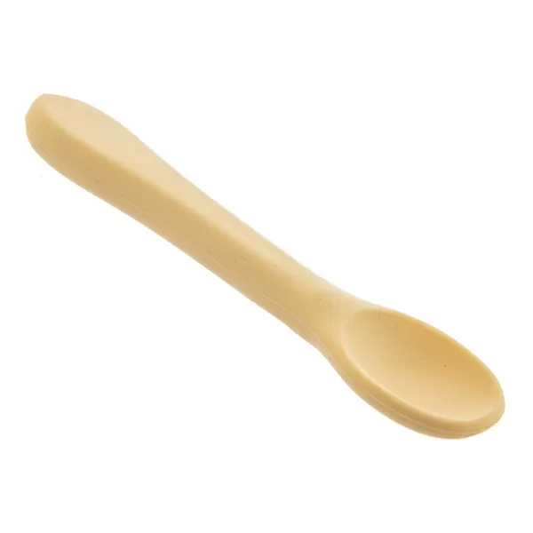 Lžička silikon/nylon dětská 1 ks žlutá