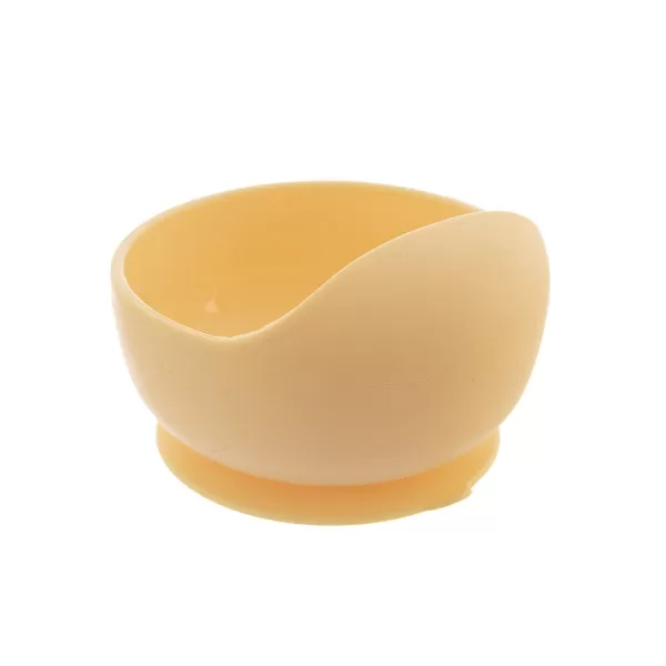 Miska silikon s přísavkou pr. 12 cm žlutá