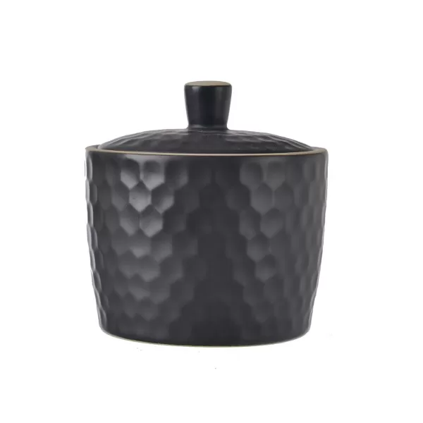 Cukřenka kamenina s víkem TEA TIME pr. 10 cm