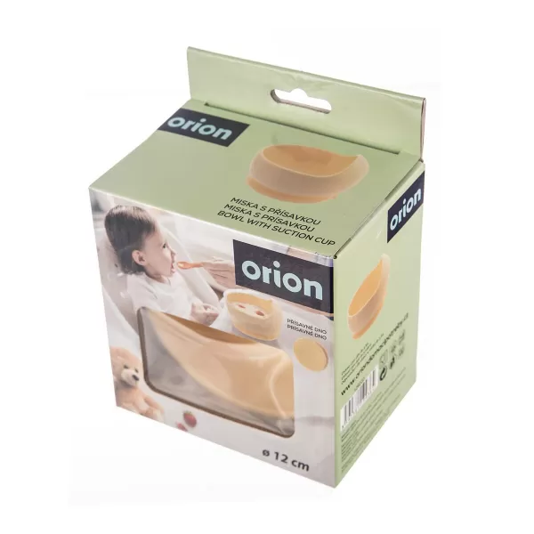 Miska silikon s přísavkou pr. 12 cm žlutá