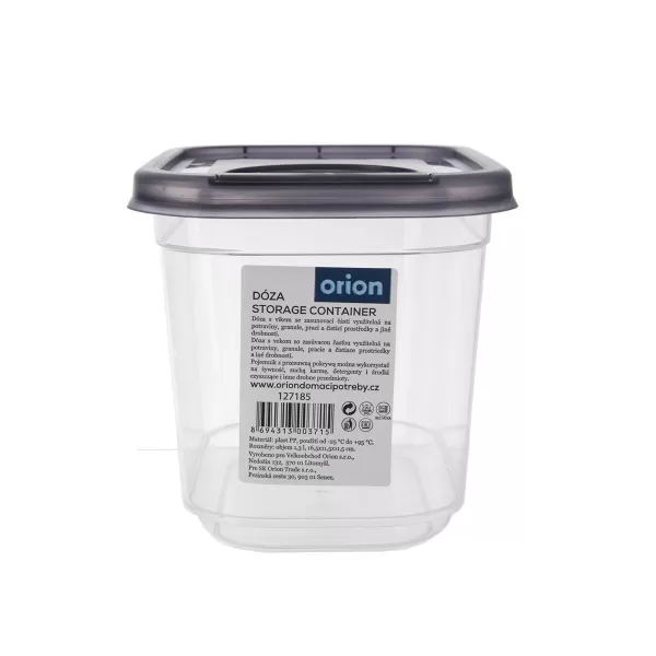 Dóza UH dávkovací GREY Pantry 1,3 l zas. víčko, šedá