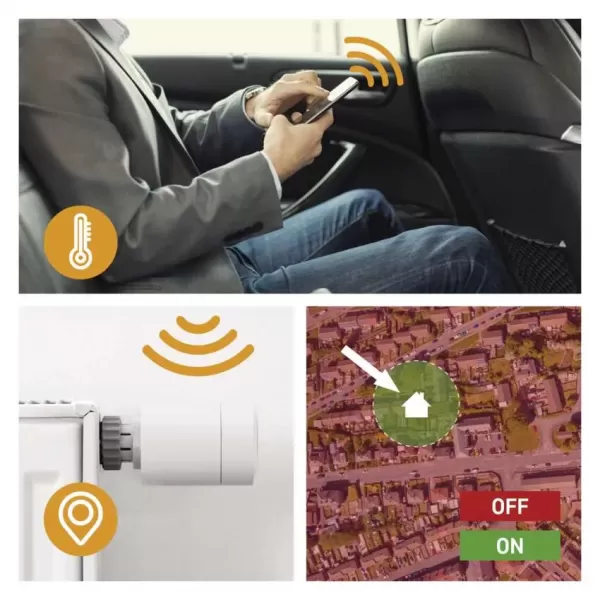 EMOS GOSMART Digitální termostatická hlavice P5630S