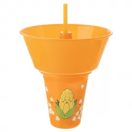 Pohár UH s miskou Snack kukuřice+brčko 0,55 l