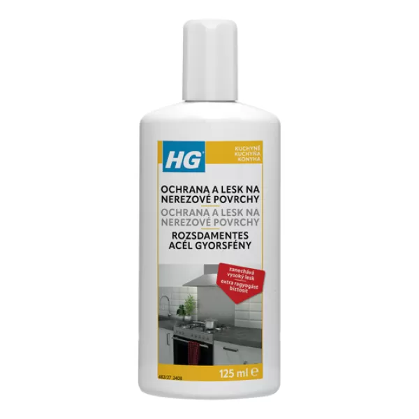 HG482 rychlý lesk-nerezový kov 125ml