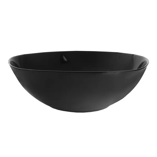 Mísa opál. sklo LUNA black 24,5x24,5 cm