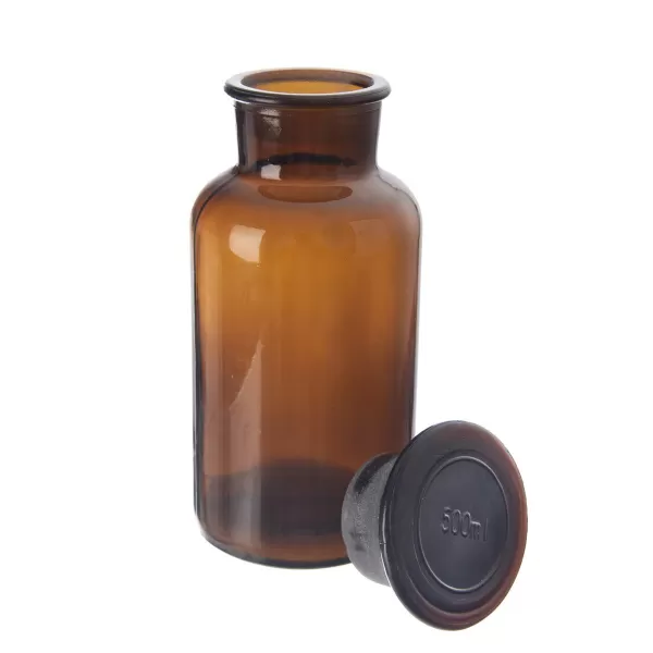 Dóza hnědé sklo 0,5 l