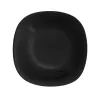 Talíř opál. sklo hluboký LUNA black 21,5x21,5 cm