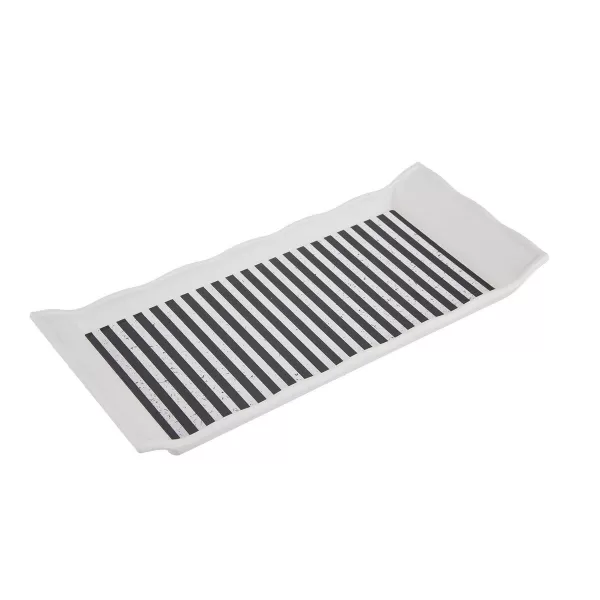 Tác UH Retro 29,5x13 cm černobílá