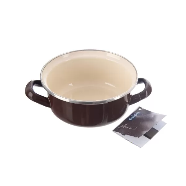 Kastrol smalt BROWN Lem 1 l