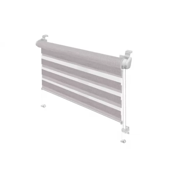 Roleta Zebra den/noc 80x150cm, Silvalin mocca
