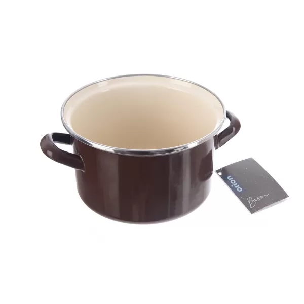 Hrnec smalt BROWN Lem 2 l