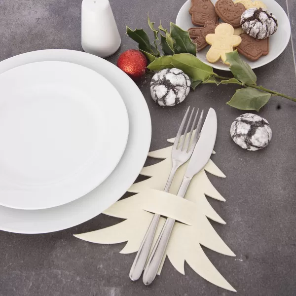 Kapsa na příbory polyester STROMEK 2 ks smetanová