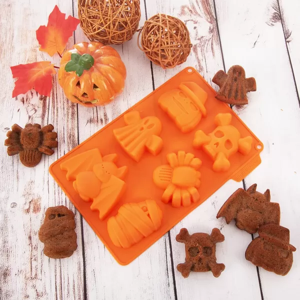 Forma silikon Halloween mix 6 oranžová