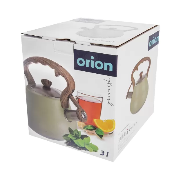 Čajník nerez s píšť. GREENISH 3 l