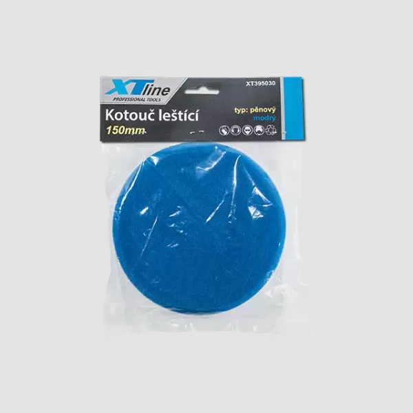 XT Kotouč leštící pěnový pro leštící brusku | modrý (měkký) 150 mm
