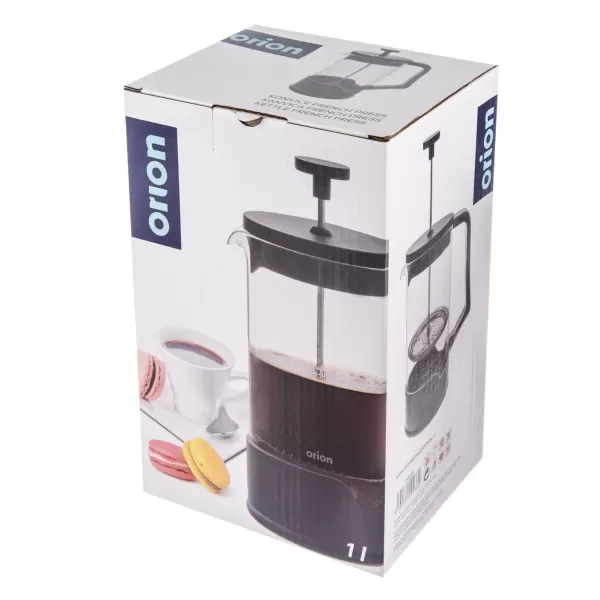 Konvice borosil. sklo/UH french press 1 l BLACK