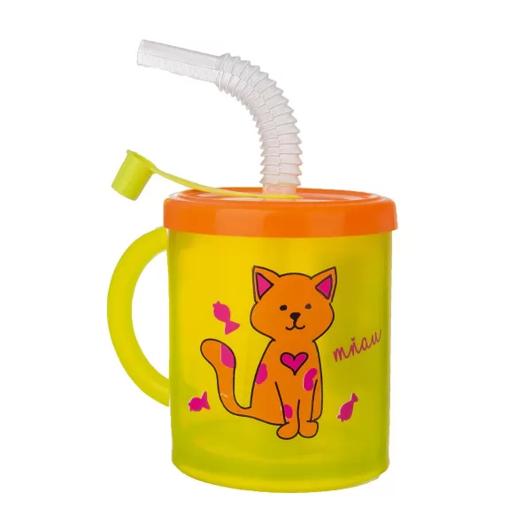Hrnek UH dětský+pítko Rubby-kočka 0,3 l
