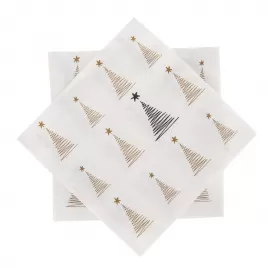 Ubrousek papír STROMEK 20 ks 33x33 cm zlatá