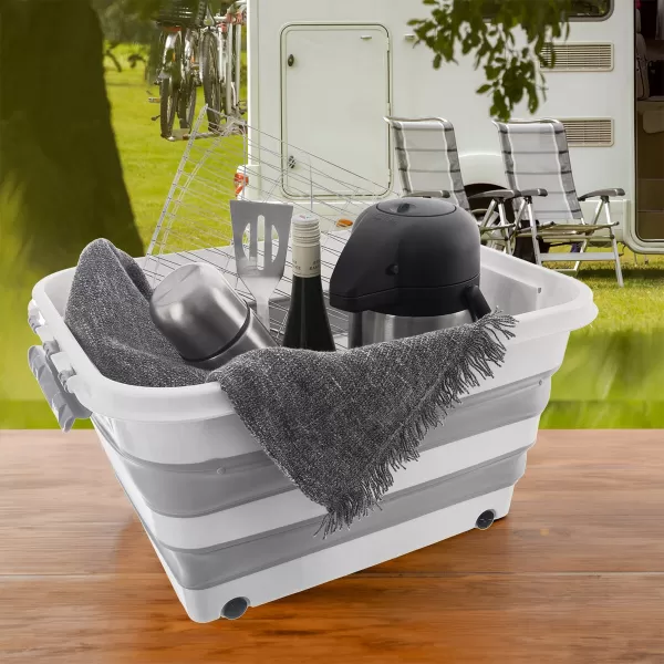 Box silikon/UH KEMP skládací, kolečka+víko 30 l